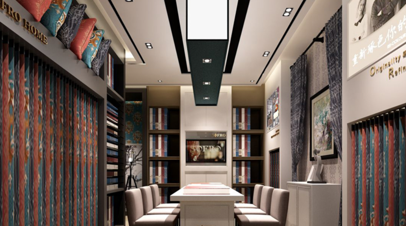 40-80平窗簾店展廳如何布局？