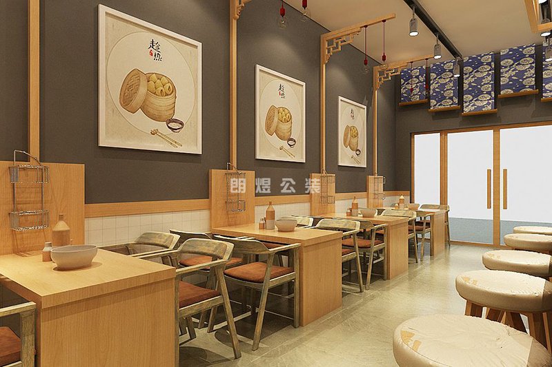 30平方餐館裝修預算需要多少錢？小型餐飲店效果圖