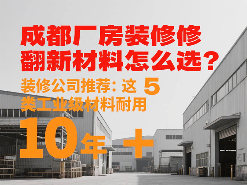 成都廠房裝修翻新材料怎么選？裝修公司推薦：這 5 類(lèi)工業(yè)級(jí)材料耐用 10 年 +